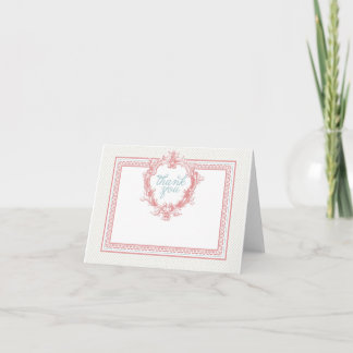 carte de remerciements vintage {plié}