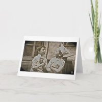 Carte de remerciements vintage pour le chef ou le