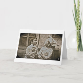 Carte de remerciements vintage pour le chef ou le