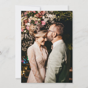 Carte De Remerciements Vintage rose Floral Rose dentelle Mariage photo Me