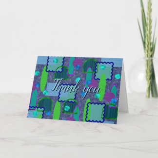 Carte De Remerciements Violet and Shadow Mirrors