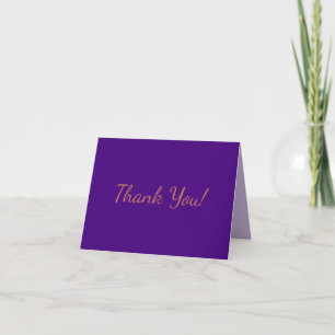 Carte De Remerciements Violet foncé