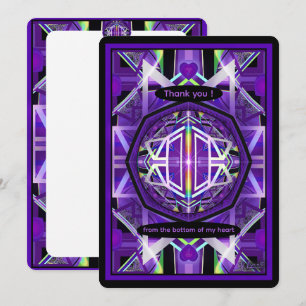 Carte De Remerciements Violet W3