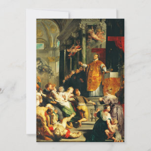 Carte De Remerciements Visions d'Ignace par Pierre Paul Rubens