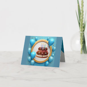 Carte De Remerciements "Voeux d'anniversaire"