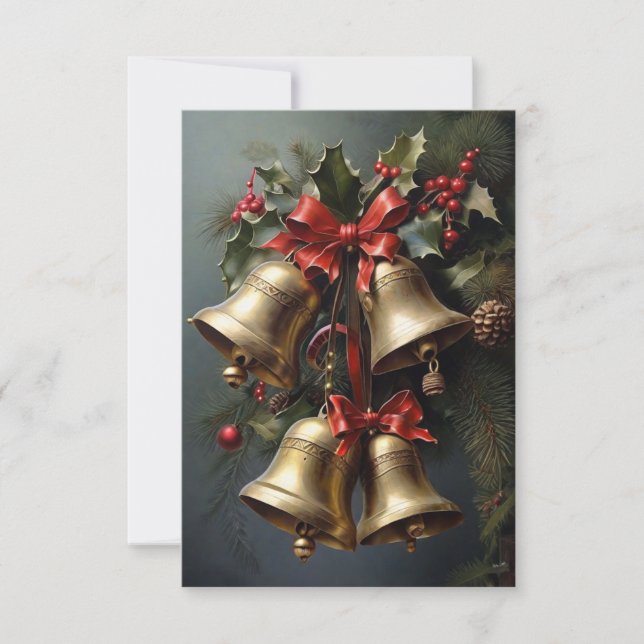 Carte De Remerciements Vœux de Noël (Devant)
