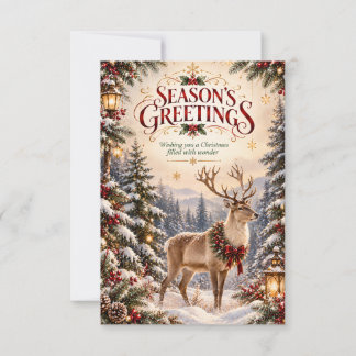 Carte De Remerciements Vœux de Noël et de fin d'année.