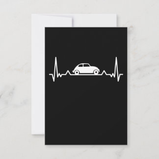 Carte De Remerciements Voitures classiques Heartbeat cadeau automobile