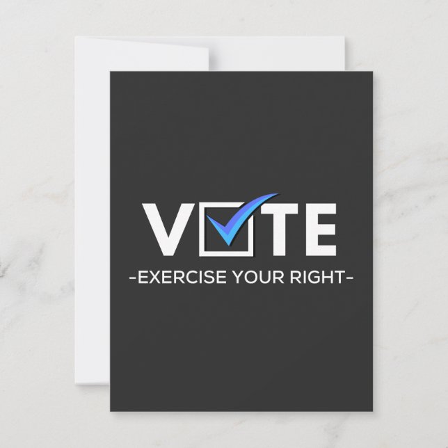 Carte De Remerciements Vote (It Matters) (Devant)