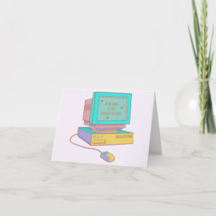 Carte De Remerciements Votre e-mail ne me trouve pas très drôle Rétro