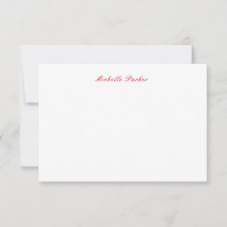 Carte De Remerciements Votre nom minimaliste moderne