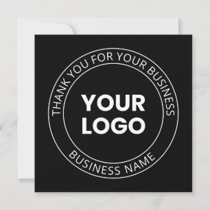Carte De Remerciements Votre propre logo et message de remerciement modif