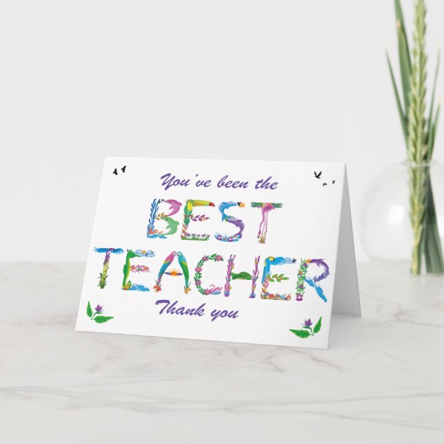 Carte De Remerciements Vous (Devant)