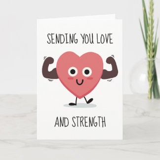 Carte De Remerciements Vous envoyer Love & Strength Funny Sympathy Card