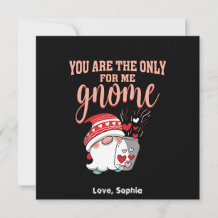 Carte De Remerciements Vous êtes le seul pour moi gnome Valentine