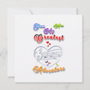 Carte De Remerciements Vous êtes ma plus grande aventure