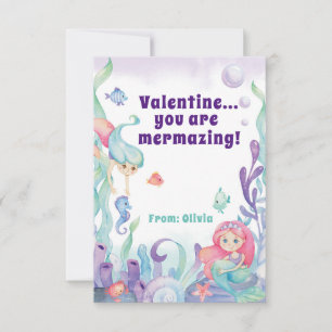 Carte De Remerciements Vous êtes Mermazing Classroom Saint-Valentin