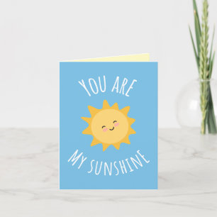 Carte De Remerciements 'Vous Êtes Mon Soleil' Conception Solaire Ravissan