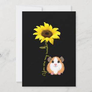 Carte De Remerciements Vous Êtes Mon Sunshine Tournesol Guinée Pig Maman