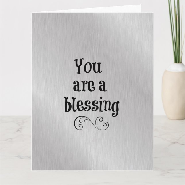 Carte De Remerciements Vous êtes une bénédiction (Devant)