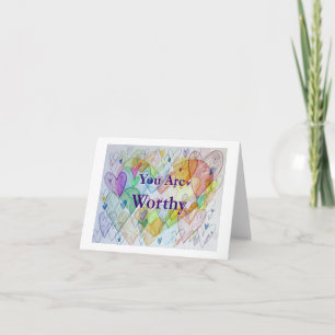 Carte De Remerciements Vous Êtes Véritable Rainbow Hearts Art Greeting Ca