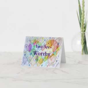 Carte De Remerciements Vous Êtes Véritable Rainbow Hearts Art Greeting Ca