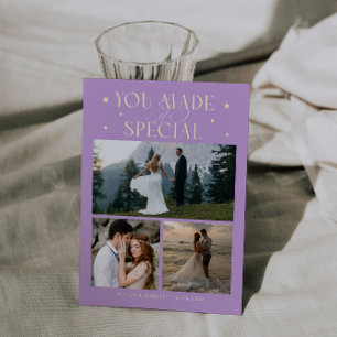 Carte De Remerciements Vous L'avez Rendu Spécial Photo De Mariage Wisteri