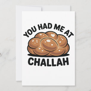 Carte De Remerciements Vous m'aviez eu à Challah Juif Juif Hanoukka