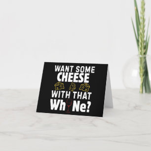 Carte De Remerciements Vous voulez du fromage avec ce vin ?