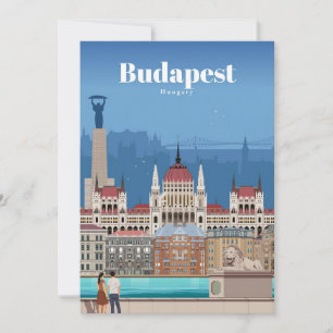 Carte De Remerciements Voyage Art Voyage À Budapest