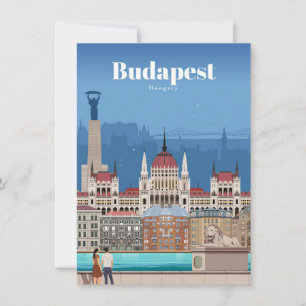 Carte De Remerciements Voyage Art Voyage À Budapest