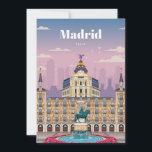 Carte De Remerciements Voyage Art Voyage à Madrid Espagne<br><div class="desc">Voyage Art Voyage à Madrid Espagne</div>