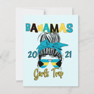 Carte De Remerciements Voyage de filles aux Bahamas 2021