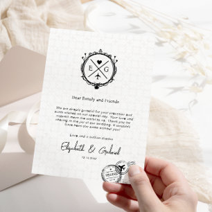 Carte De Remerciements Voyage minimaliste Destination Mariage Noir