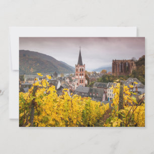 Carte De Remerciements Vue de ville élevée Allemagne
