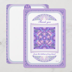 Carte De Remerciements W1 Violet