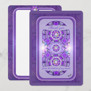 Carte De Remerciements W2 pourpre