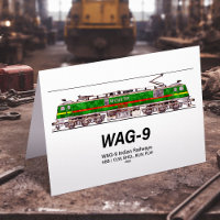 WAG-9 Locomotive. Train de marchandises des chemin