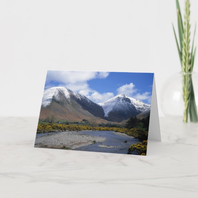 Carte De Remerciements Wasdale Head Spring Cumbria Angleterre (Devant)