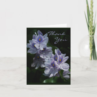 Carte De Remerciements Water Hyacinths Thank Note Card