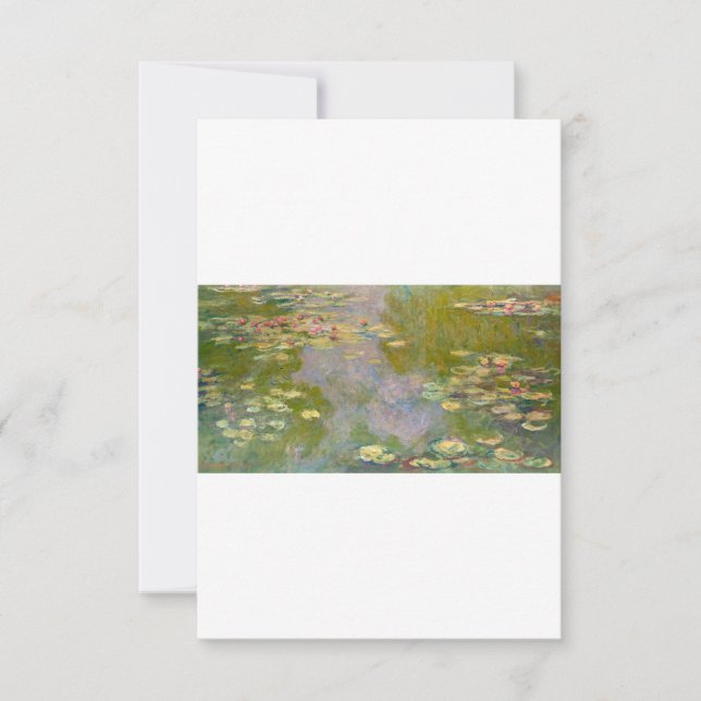 Carte De Remerciements Water Lilies by Claude Monet (Devant)
