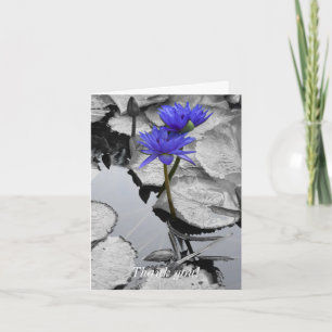 Carte De Remerciements Water Lily Love