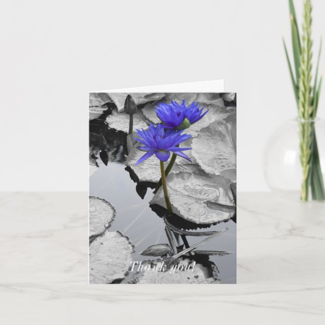 Carte De Remerciements Water Lily Love (Devant)
