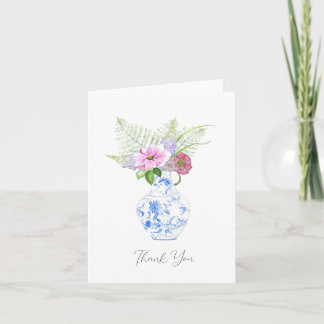Carte De Remerciements Watercolor Botanical Thank You Card