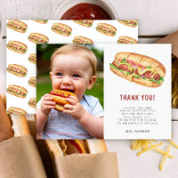 Watercolor Hot Dog fête d'anniversaire