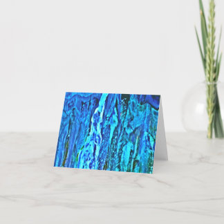 Carte De Remerciements 'Waterfall bleu