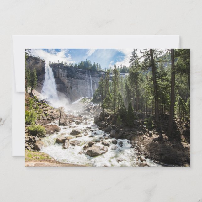 Carte De Remerciements Waterfalls | Nevada Fall, Yosemite, CA (Devant)
