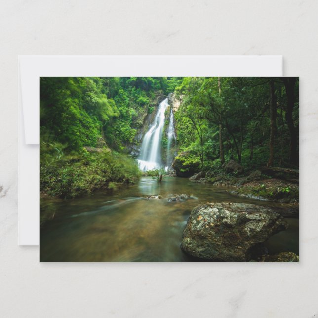 Carte De Remerciements Waterfalls | Tamnung Waterfall, Phuket Thailand (Devant)
