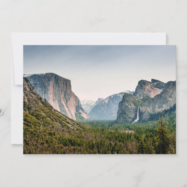 Carte De Remerciements Waterfalls | Yosemite Valley National Park (Devant)