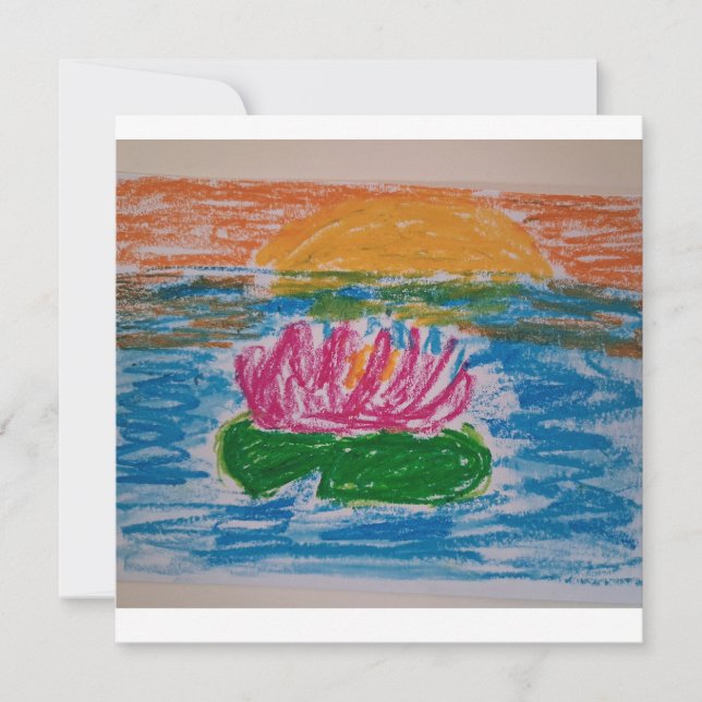 Carte De Remerciements Waterlily Card (Devant)